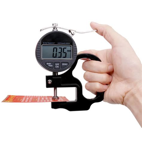 Paper Thickness Tester discount store|Digital Thickness Gauge Meter Paper Metal Card High Precision .